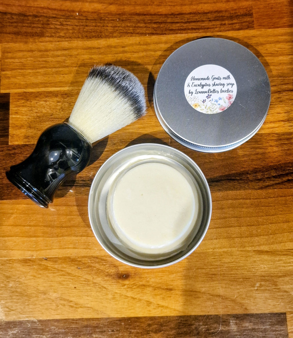 Goats Milk & Eucalyptus Shave Bar set
